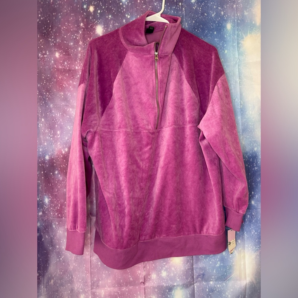 New wild fable velour 3/4 zip 🛍 - Picture 1 of 3